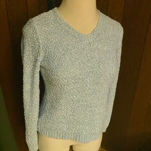 Croft & Barrow Textured Light Mint Green Knit Sweater M